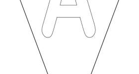 alfabeto triangolo colorare lettera a