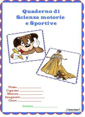 copertina quaderno scienze motorie e sportive anastasia