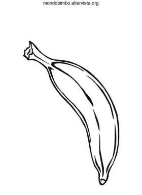 disegno banana colorare