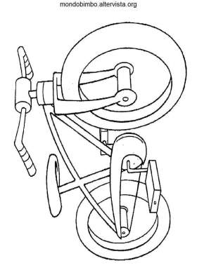 disegno biciclette colorare