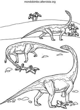 disegno dinosauri colorare brachiosaurus