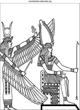 disegno egizi colorare ramses