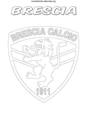 disegno logo squadra calcio colorare brescia