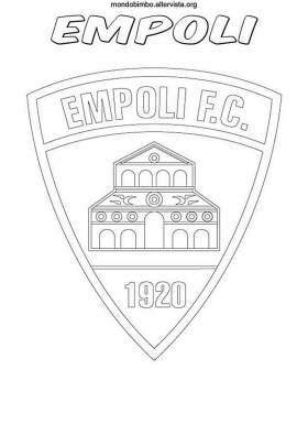 disegno logo squadra calcio colorare empoli