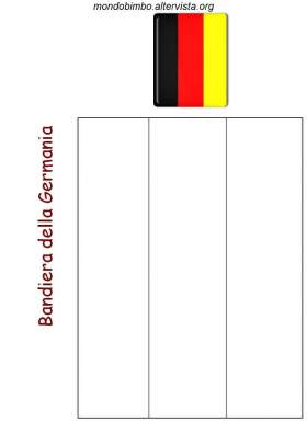 disegno bandiera colorare germania