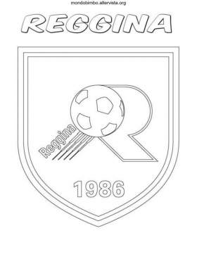 disegno logo squadra calcio colorare reggina