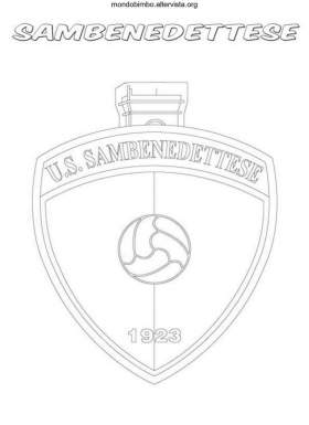 disegno logo squadra calcio colorare sambenedettese