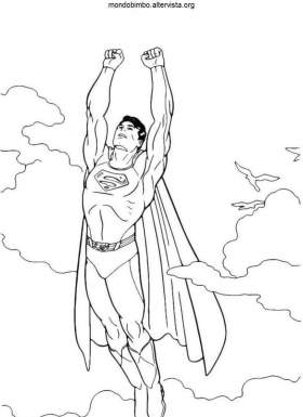 disegno superman colorare due