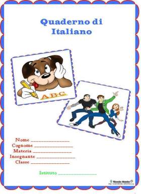 copertina quaderno italiano ben 10