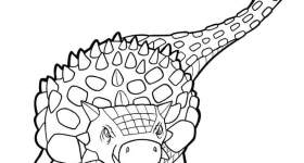 disegno dinosauri colorare euoplocephalus