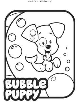 disegno bubble guppies colorare bubble puppy